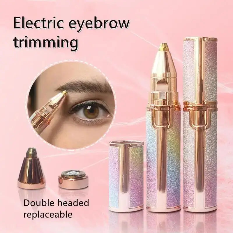💖 2 in 1 Electric Epilator & Eyebrow Trimmer for Women