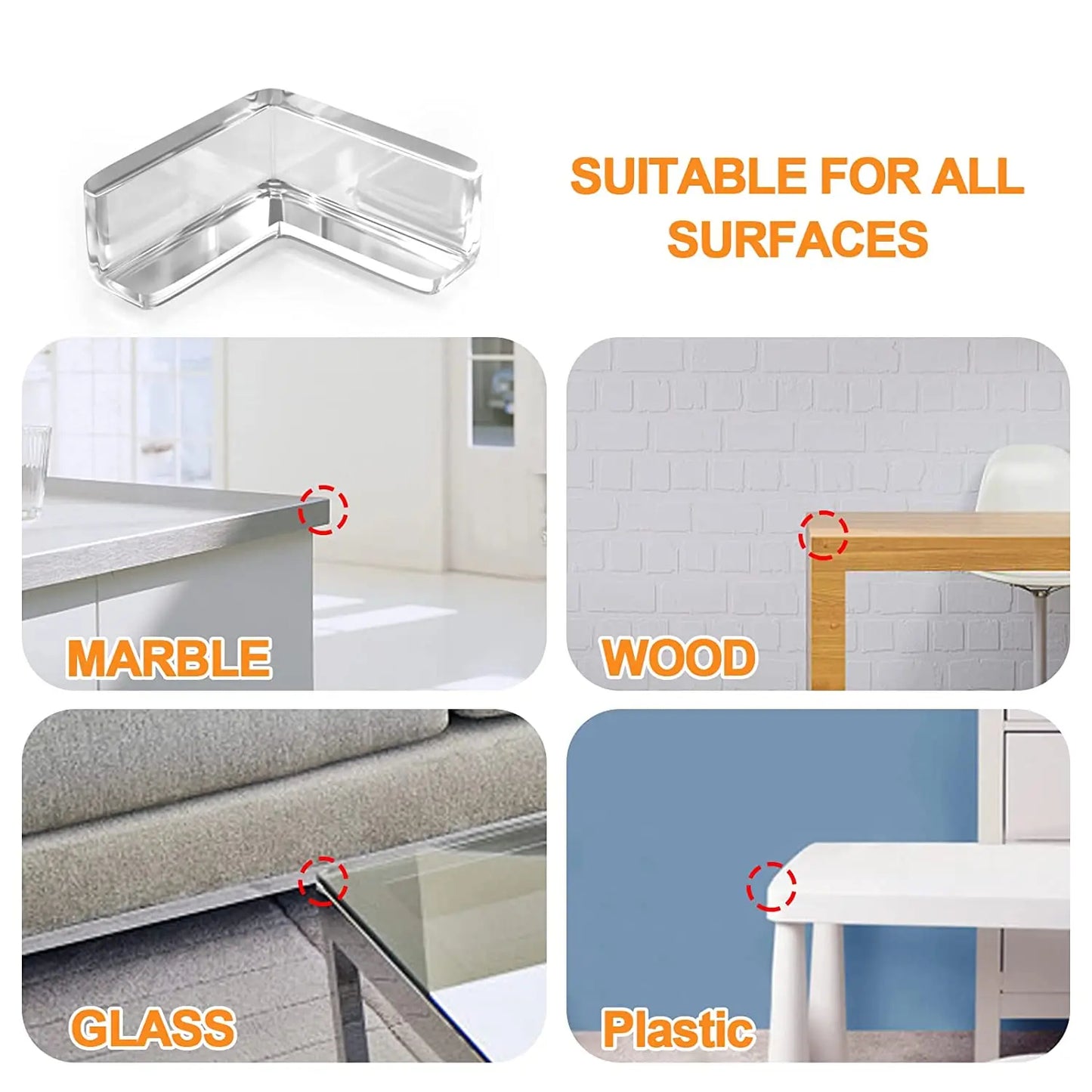 Baby Safety Silicone Corner Protectors