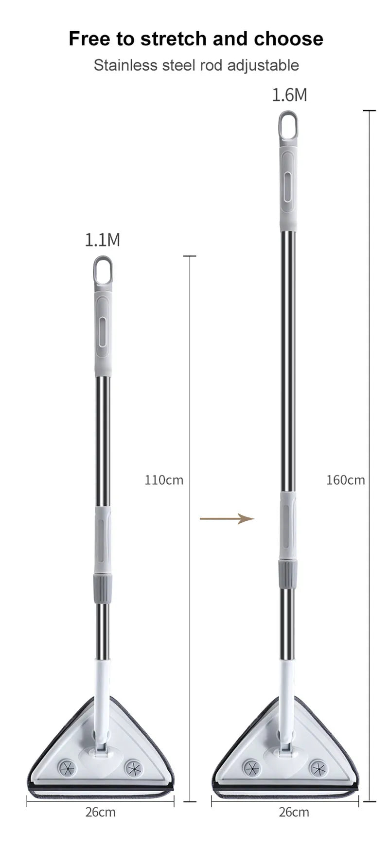 Triangular Glass Window Cleaning Brush