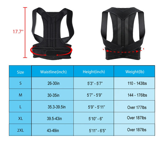 Adjustable Posture Back Belt For Men And Women