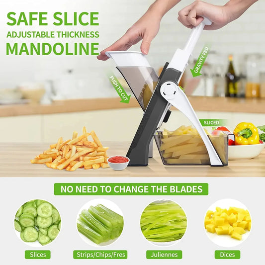 5 in 1  Vegetable Cutter & Food Chopper