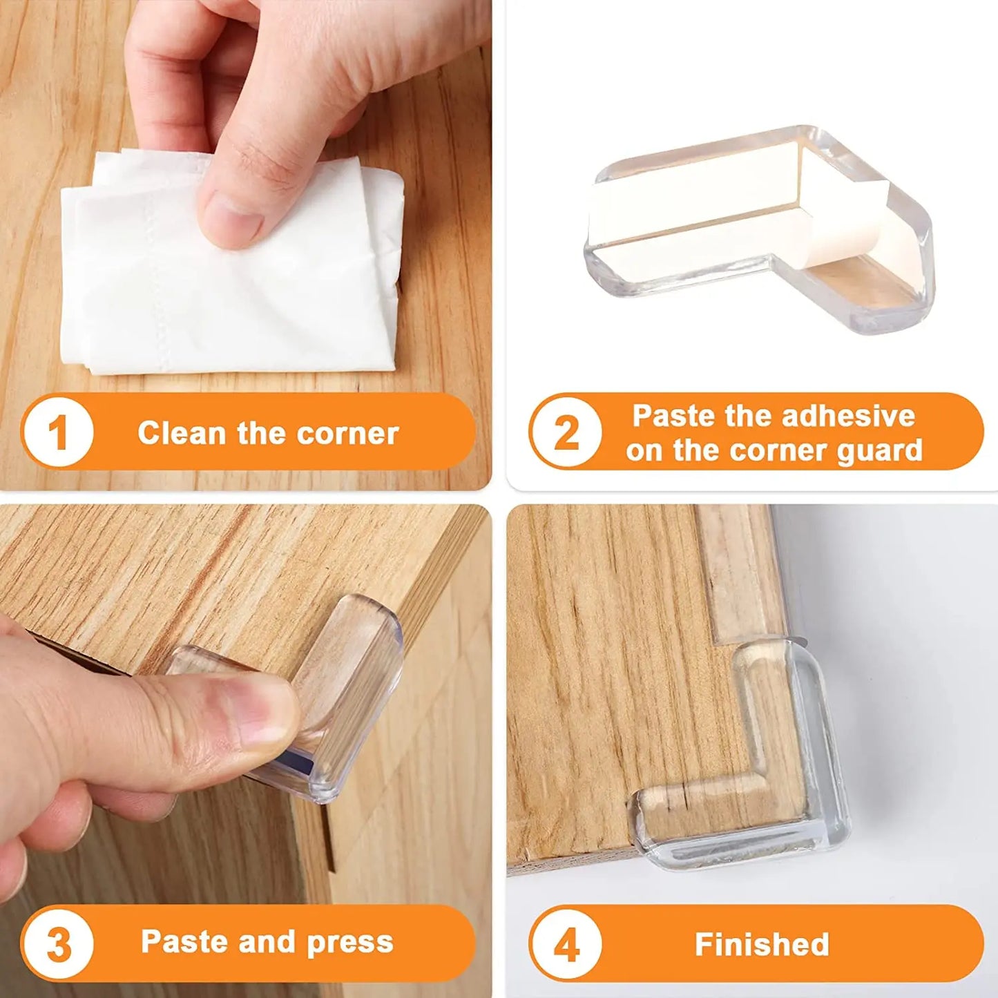 Baby Safety Silicone Corner Protectors