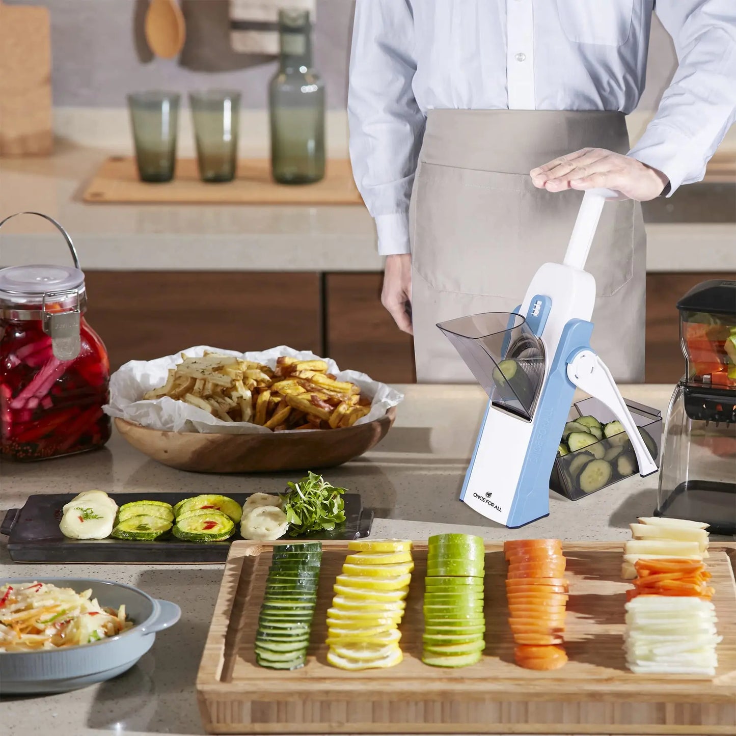5 in 1  Vegetable Cutter & Food Chopper