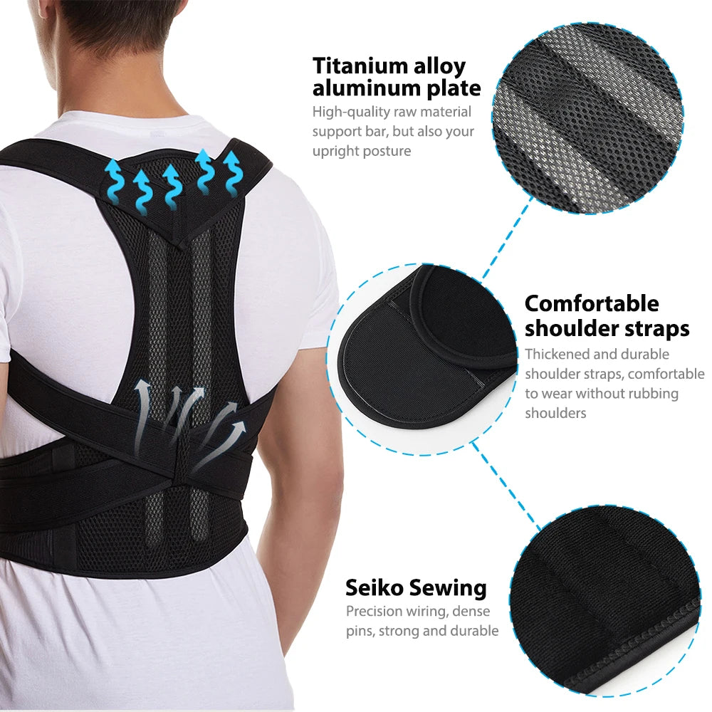 Adjustable Posture Back Belt For Men And Women