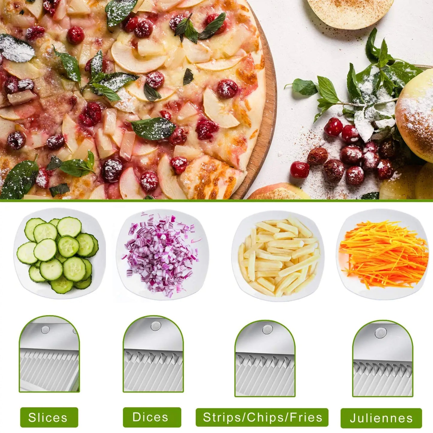 5 in 1  Vegetable Cutter & Food Chopper